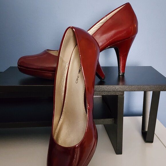 Bandalino Shoes - Bandalino 9M Deep Red Heels